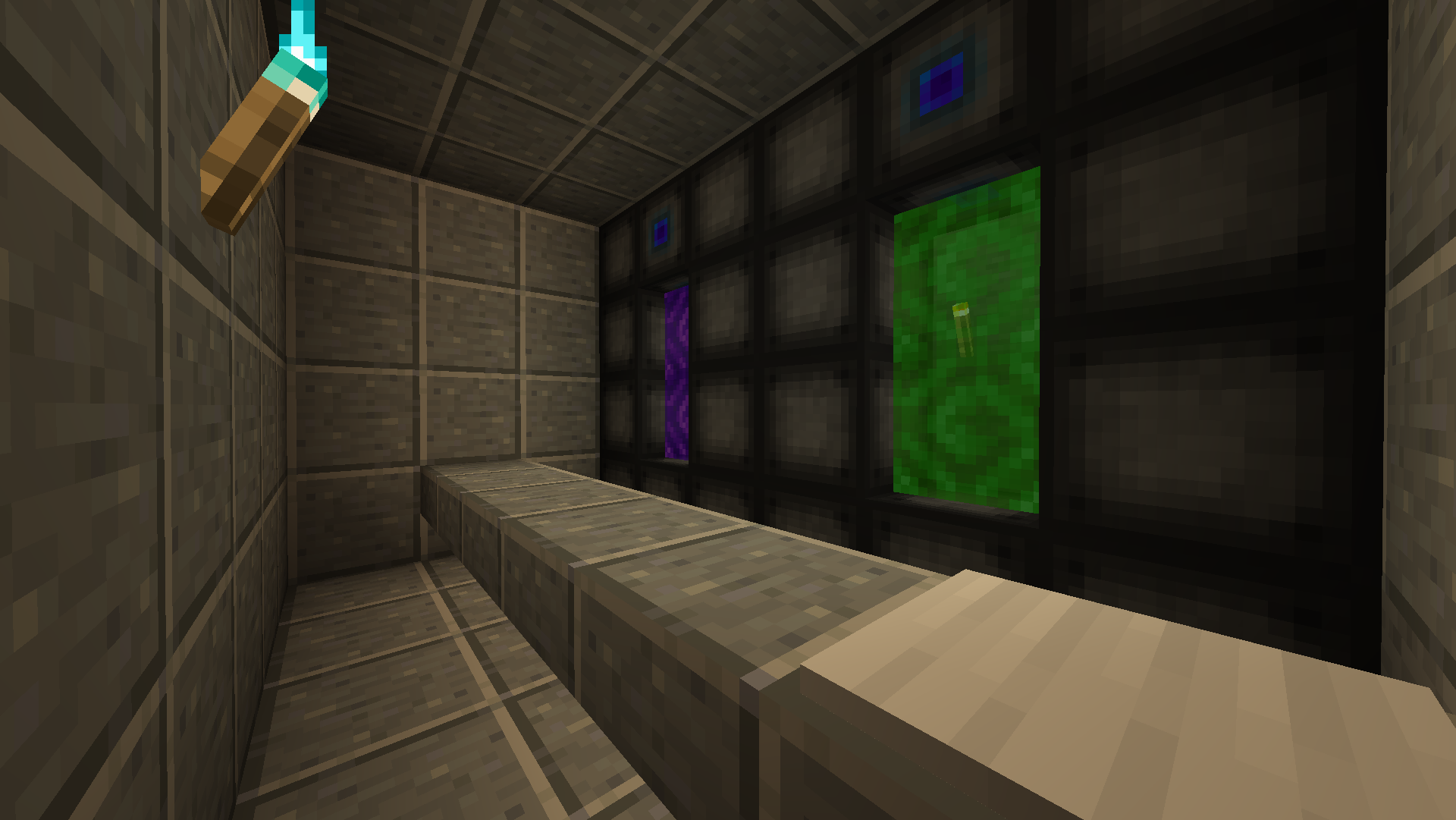 Two wormhole portals