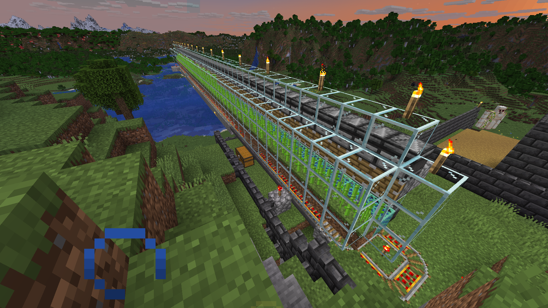 My 64 blocks long sugarcane farm